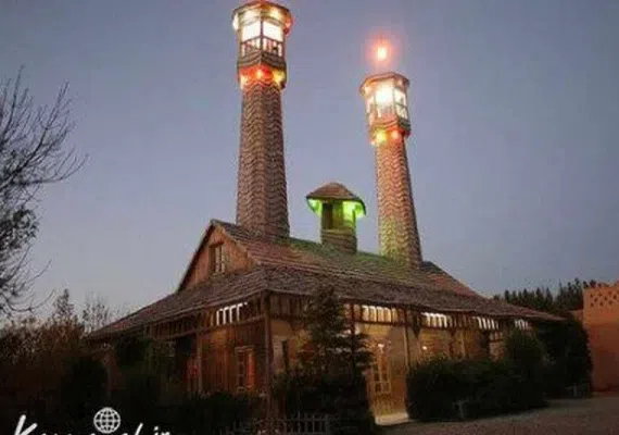 دهکده چوبی نیشابور، یکی از زیباترین مساجد ایران