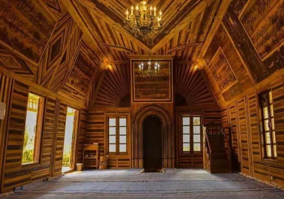 دهکده چوبی نیشابور، یکی از زیباترین مساجد ایران