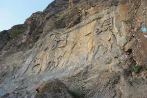 سنگ نگاره ساسانی خان تختی