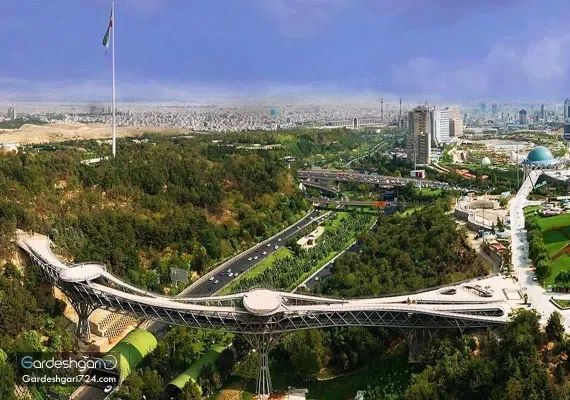 پارک جنگلی طالقانی، تماشای تهران از روی پل طبیعت