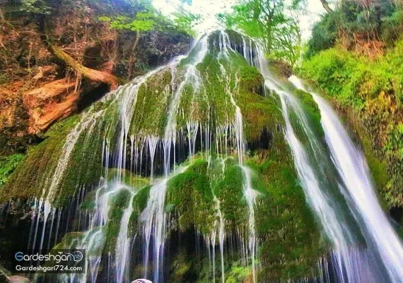 آبشار کبودوال، بزرگترین آبشار خزه ای جهان